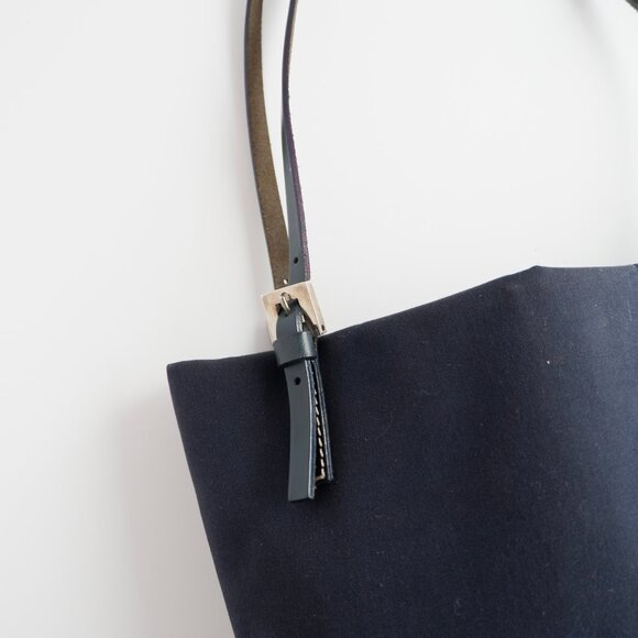 Authentic Preowned Fendi Navy Canvas FF Logo Tote Bag - Picture 7 of 15